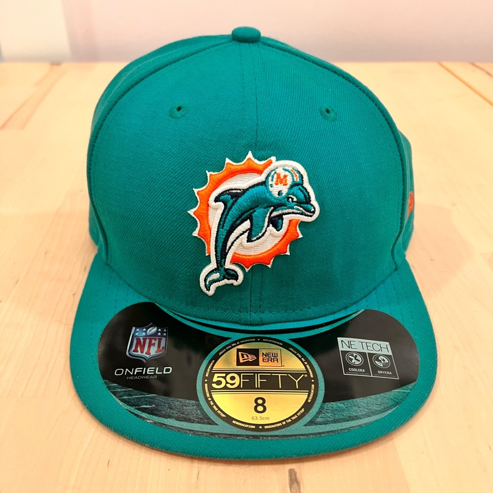 Miami Dolphins 59FIFTY size 8 hat